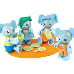 Hot Famille des Eléphants en matériaux renouvelables Figurines De Jeu