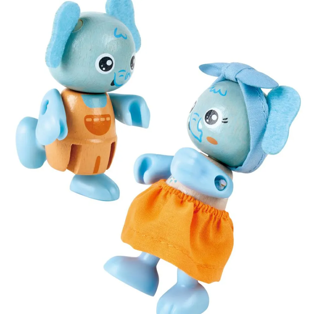 Hot Famille des Eléphants en matériaux renouvelables Figurines De Jeu
