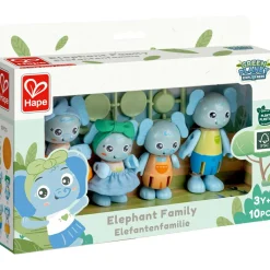 Hot Famille des Eléphants en matériaux renouvelables Figurines De Jeu