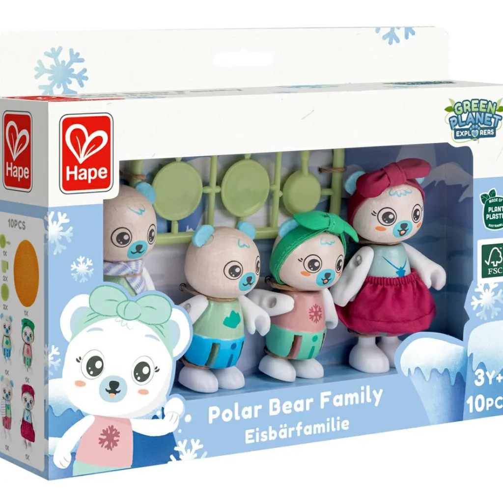 Discount Famille des Ours polaires en matériaux renouvelables Figurines De Jeu