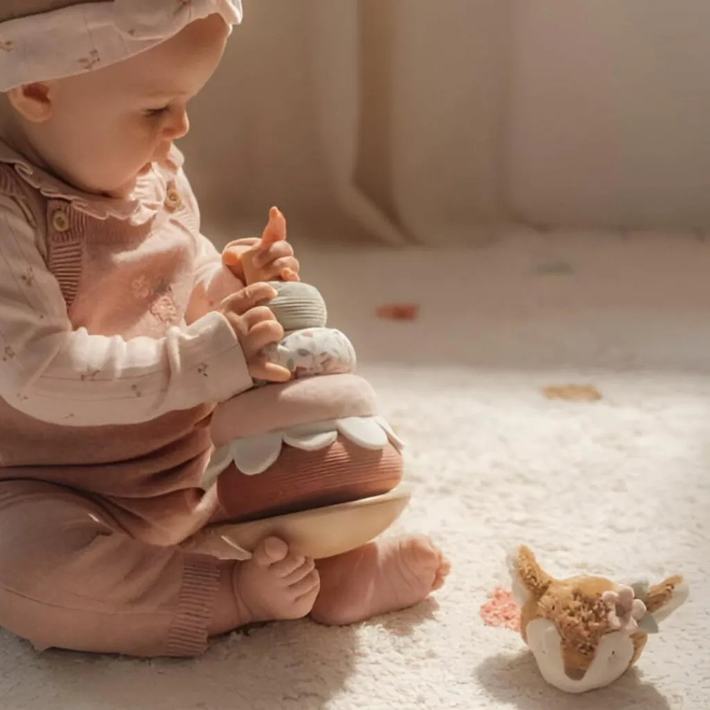 Outlet Faon à empiler doudou bois FSC Fairy Garden Jouet À Empiler