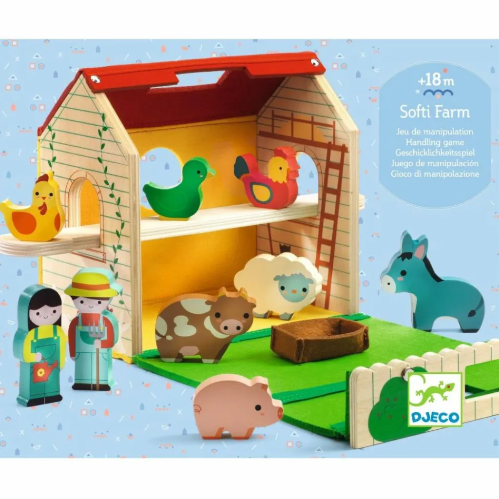 Sale Ferme en bois nomade Softi-Farm Maison De Poupée Et Univers De Jeu