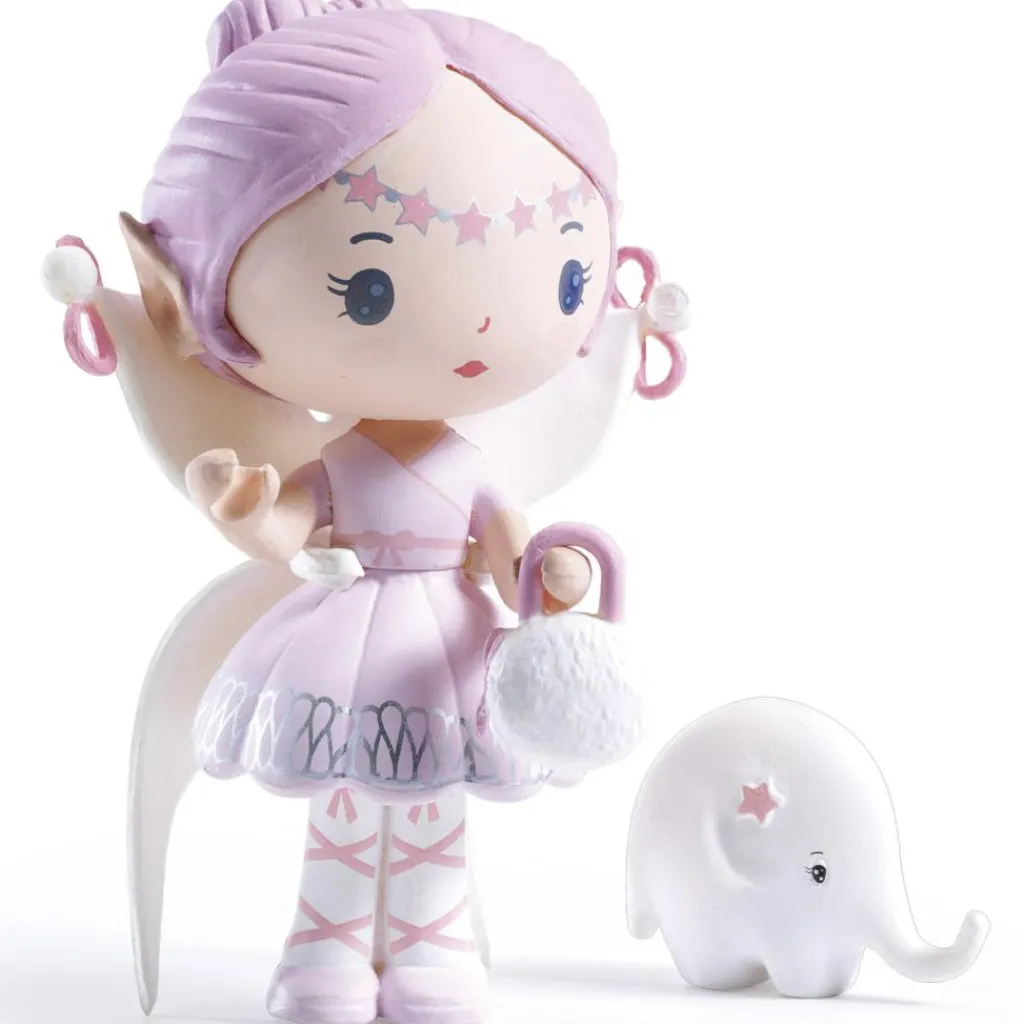 Discount Figurine fée avec éléphant Elfe et Bolero Tinyly Figurines De Jeu