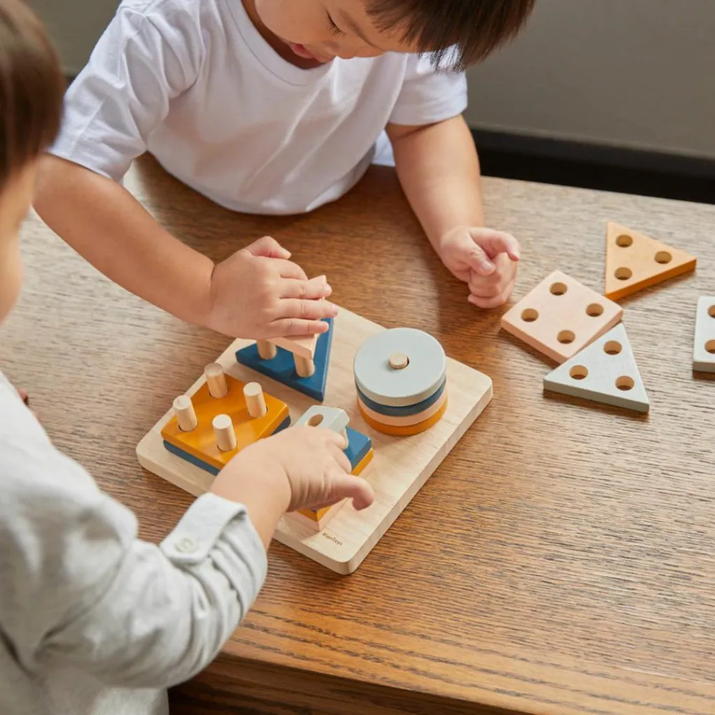 Online Formes géométriques à empiler Couleurs Tendresse Puzzle