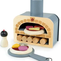 Sale Four à pizza en bois Dînette Et Aliments Factices