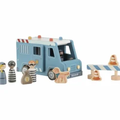 Clearance Fourgon de police en bois Petites Voitures, Véhicules Et Circuits