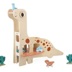 Hot Garage Dino en bois Petites Voitures, Véhicules Et Circuits