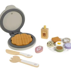 New Gaufrier en bois Botton Dînette Et Aliments Factices