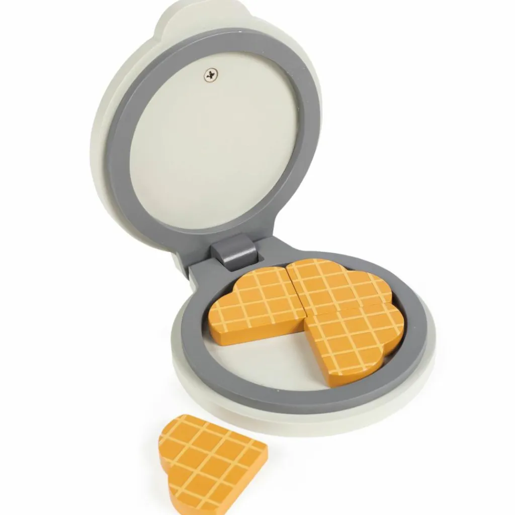New Gaufrier en bois Botton Dînette Et Aliments Factices