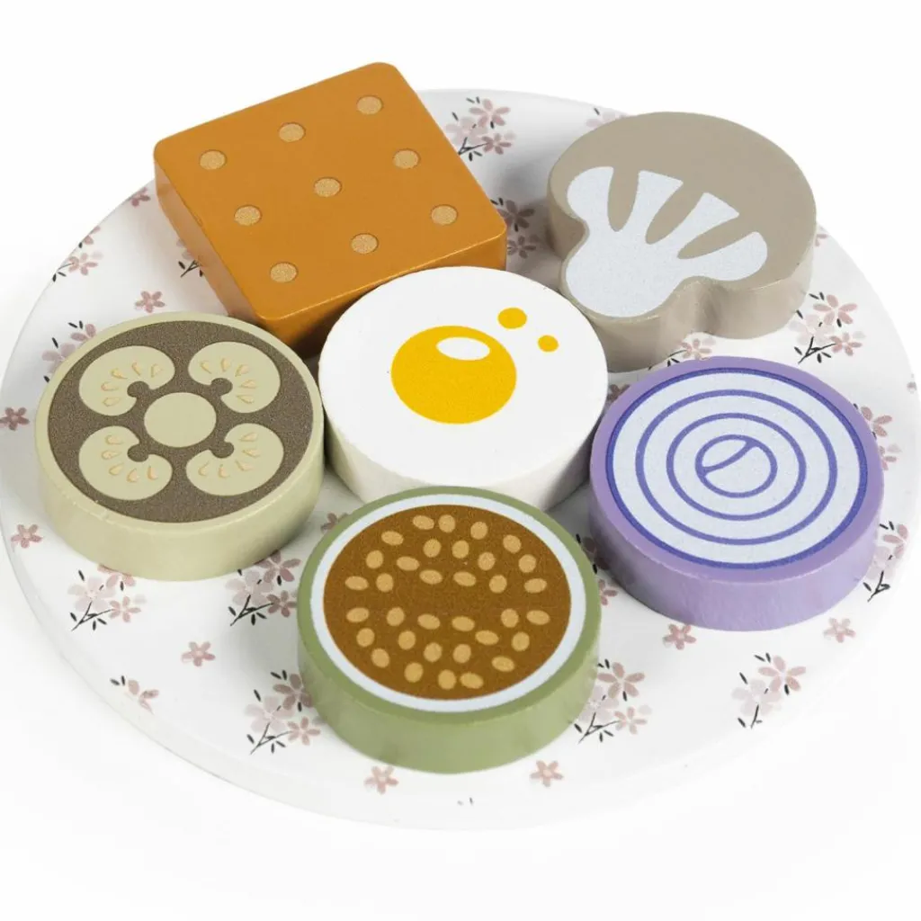 New Gaufrier en bois Botton Dînette Et Aliments Factices