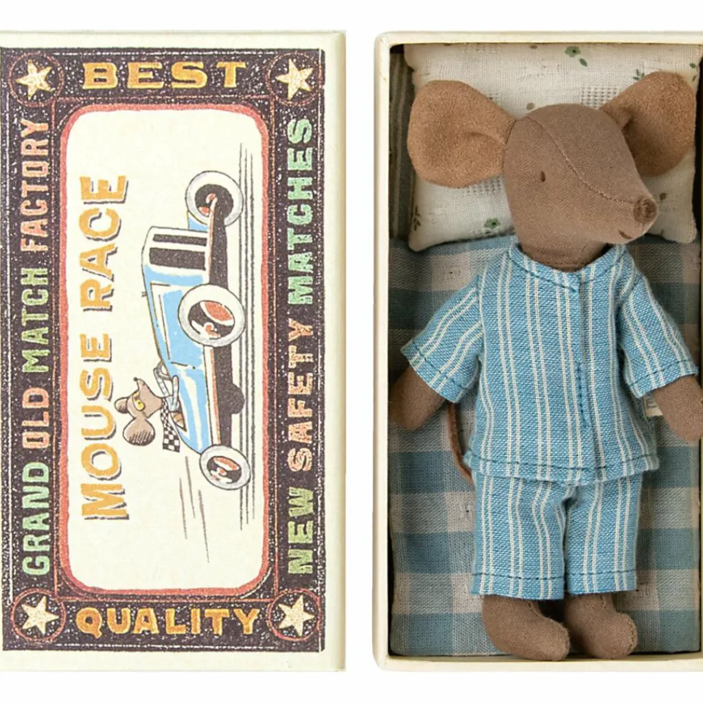 Sale Grand frère Souris bleue dans sa boîte assortie Figurines De Jeu