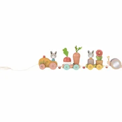 Discount Grand train d'activités à tirer Trois petits lapins Jouet À Tirer / Pousser