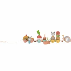 Discount Grand train d'activités à tirer Trois petits lapins Jouet À Tirer / Pousser