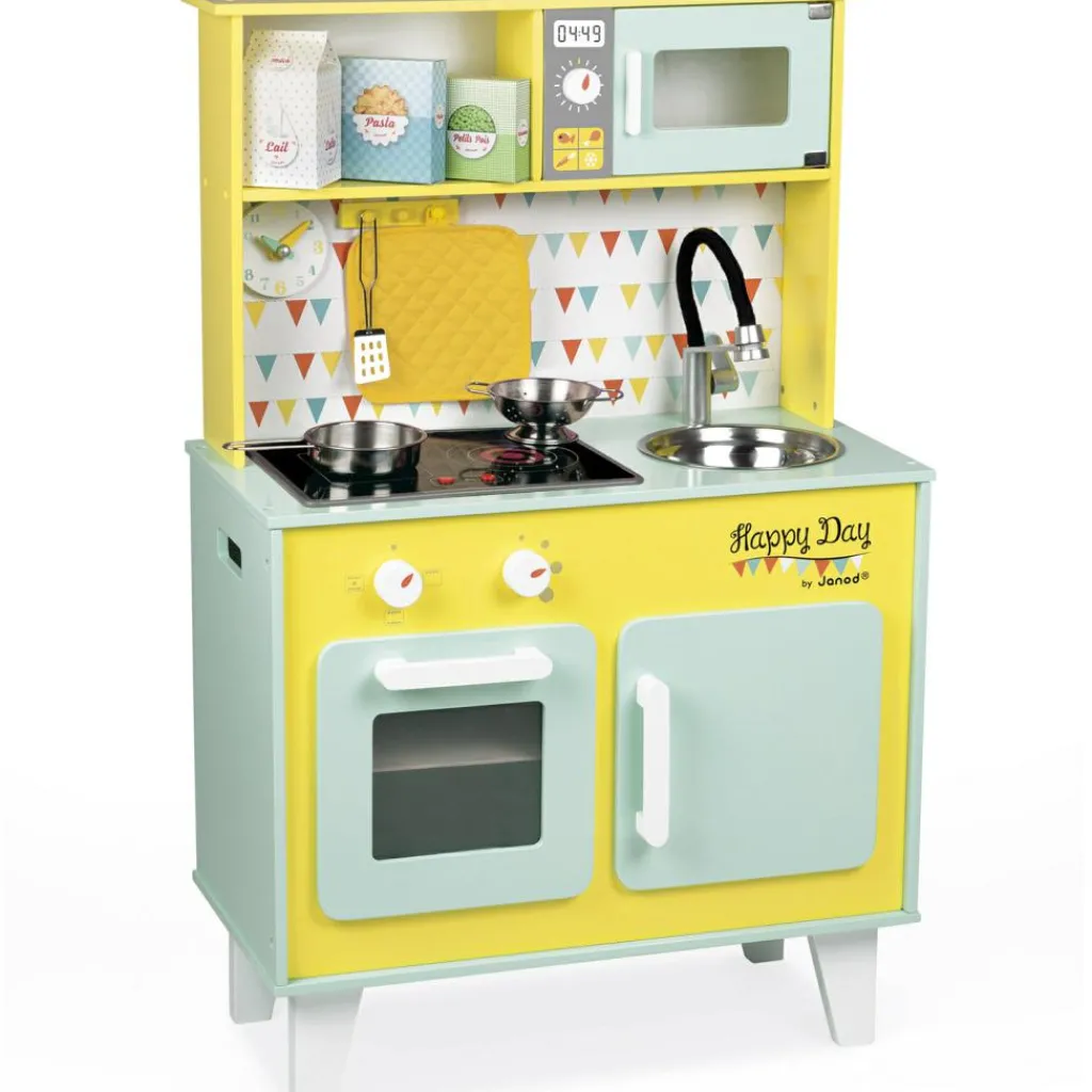 Outlet Grande cuisine Happy Day en bois Enfant Cuisine Enfant