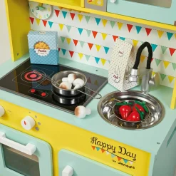 Outlet Grande cuisine Happy Day en bois Enfant Cuisine Enfant