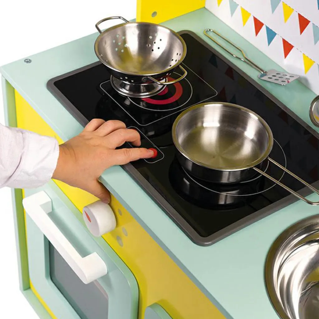 Outlet Grande cuisine Happy Day en bois Enfant Cuisine Enfant