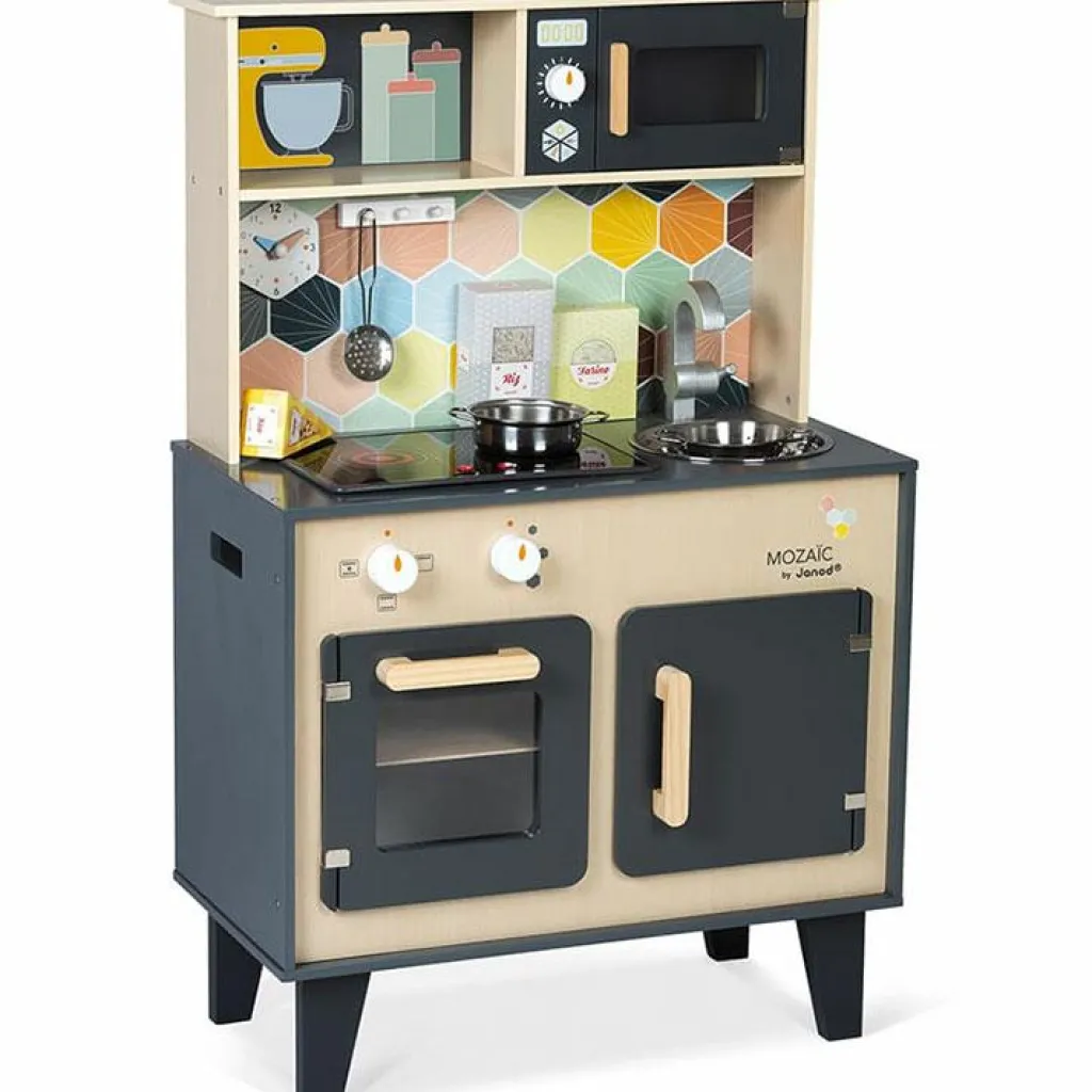 Grande cuisine Mozaïc en bois Enfant Cuisine Enfant