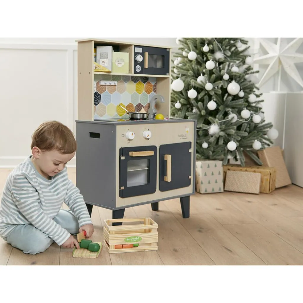 Grande cuisine Mozaïc en bois Enfant Cuisine Enfant