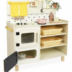 Online Grande cuisine équipée en bois Mamie Soleil (16 pièces) Enfant Cuisine Enfant