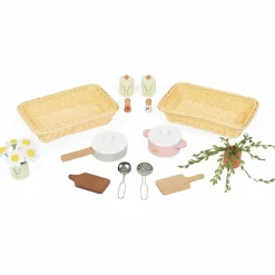 Online Grande cuisine équipée en bois Mamie Soleil (16 pièces) Enfant Cuisine Enfant