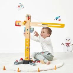 Online Grande grue en bois Petites Voitures, Véhicules Et Circuits