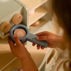 New Grande machine à café en bois FSC Dînette Et Aliments Factices