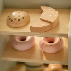 New Grande machine à café en bois FSC Dînette Et Aliments Factices