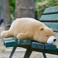 Best Grande peluche Nemu Nemu Cookie Ours brun (53 cm) Peluche Moyenne (20-59 Cm)