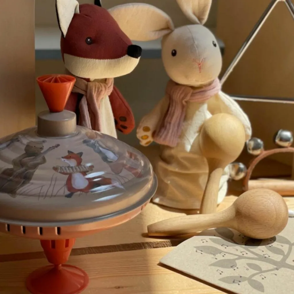 Hot Grande toupie musiciens (18 cm) Toupie