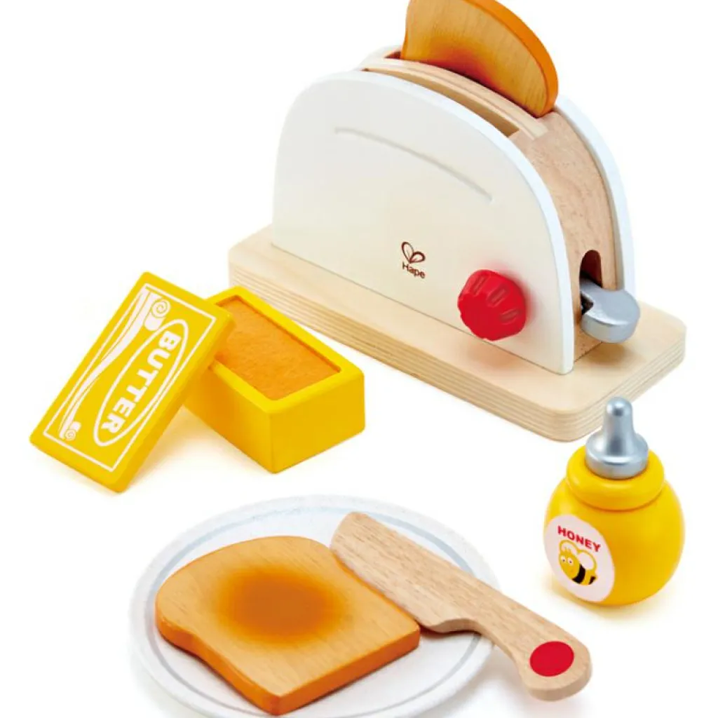 Outlet Grille pain en bois et accessoires (7 pièces) Dînette Et Aliments Factices