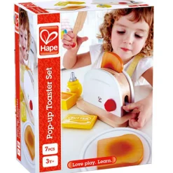 Outlet Grille pain en bois et accessoires (7 pièces) Dînette Et Aliments Factices