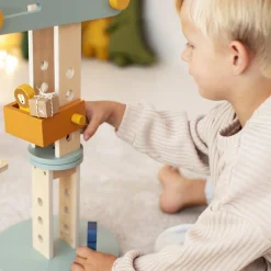 Outlet Grue de construction en bois All animals Petites Voitures, Véhicules Et Circuits