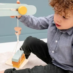 Outlet Grue de construction en bois All animals Petites Voitures, Véhicules Et Circuits