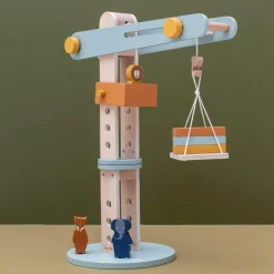 Outlet Grue de construction en bois All animals Petites Voitures, Véhicules Et Circuits