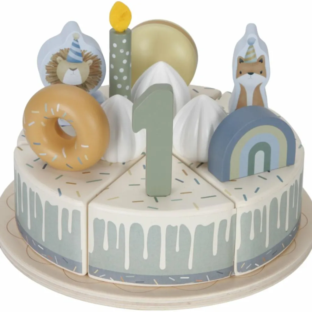 Sale Gâteau d'anniversaire Bleu Dînette Et Aliments Factices