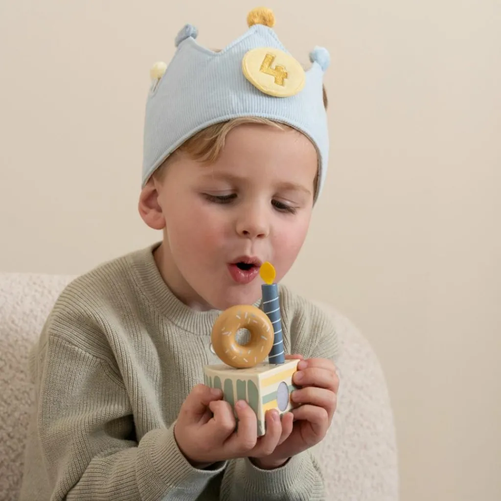 Sale Gâteau d'anniversaire Bleu Dînette Et Aliments Factices