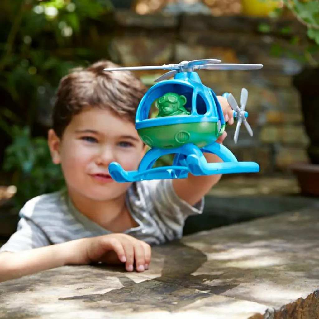 Online Hélicoptère bleu et vert Petites Voitures, Véhicules Et Circuits
