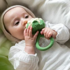 Hot Hochet anneau de dentition 2 en 1 chou-fleur Jouet / Anneau De Dentition