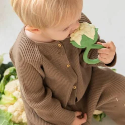 Hot Hochet anneau de dentition 2 en 1 chou-fleur Jouet / Anneau De Dentition