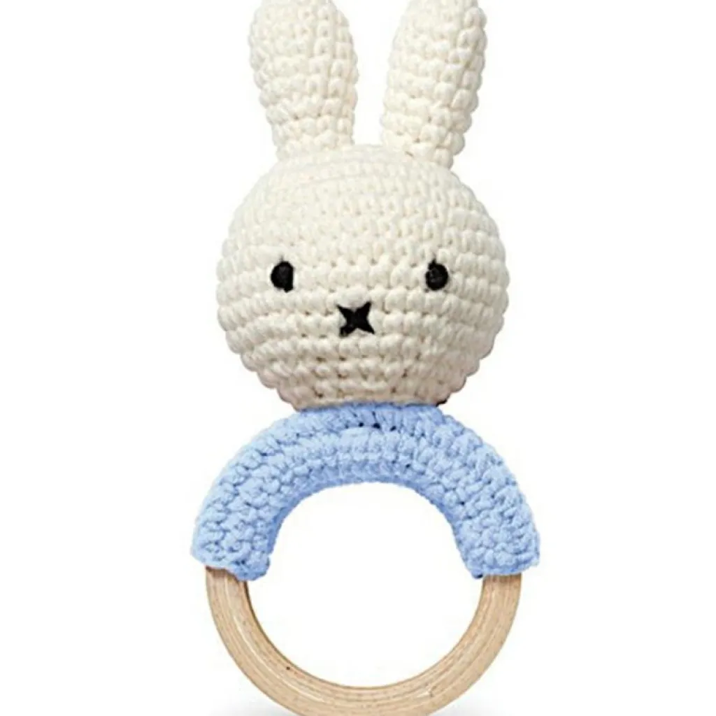Sale Hochet anneau de dentition Miffy bleu pastel Jouet / Anneau De Dentition