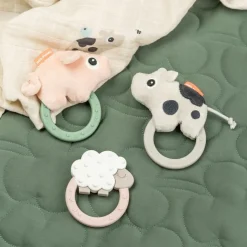 New Hochet avec anneau de dentition Pigee Multicolore Jouet / Anneau De Dentition