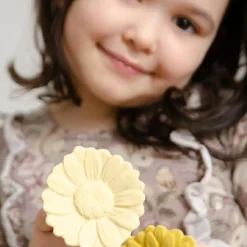 Clearance Hochet de dentition Marguerite Daisy jaune Jouet / Anneau De Dentition