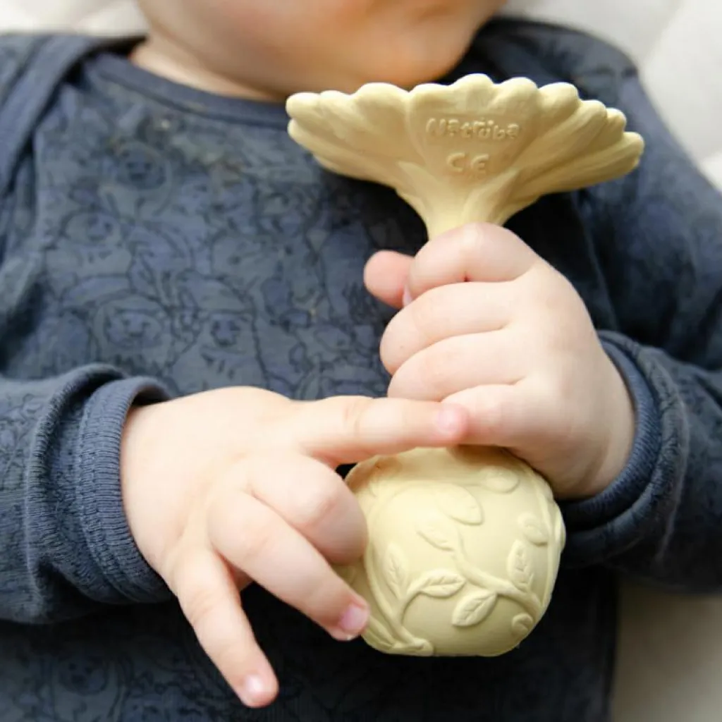 Clearance Hochet de dentition Marguerite Daisy jaune Jouet / Anneau De Dentition