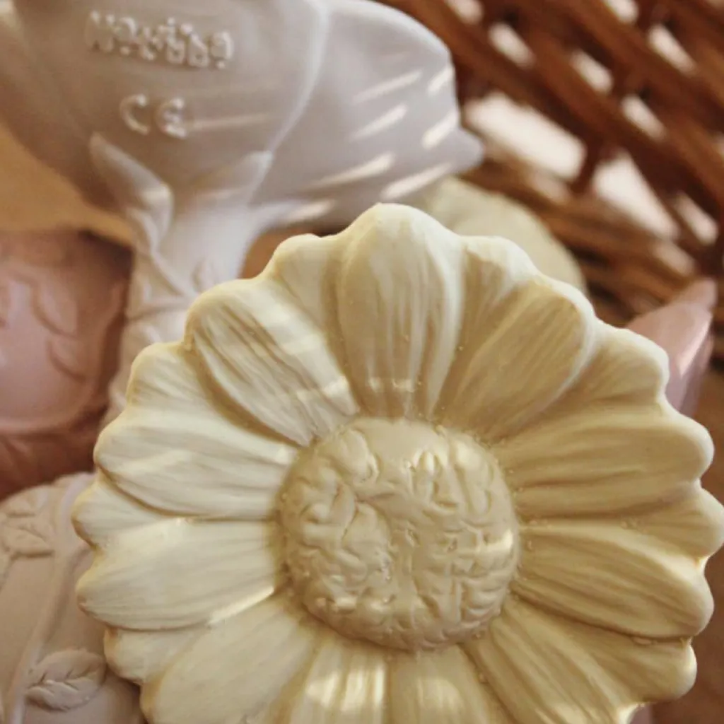 Clearance Hochet de dentition Marguerite Daisy jaune Jouet / Anneau De Dentition