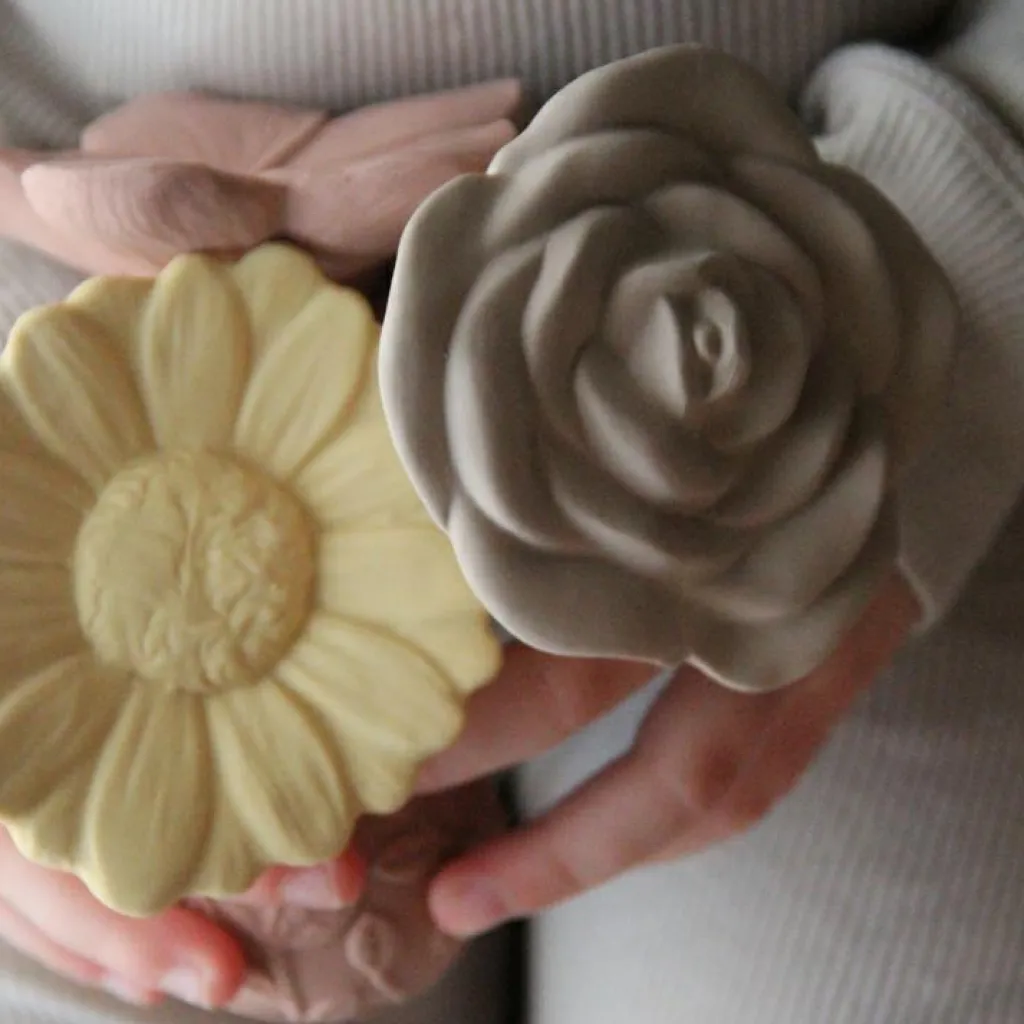 Clearance Hochet de dentition Marguerite Daisy jaune Jouet / Anneau De Dentition