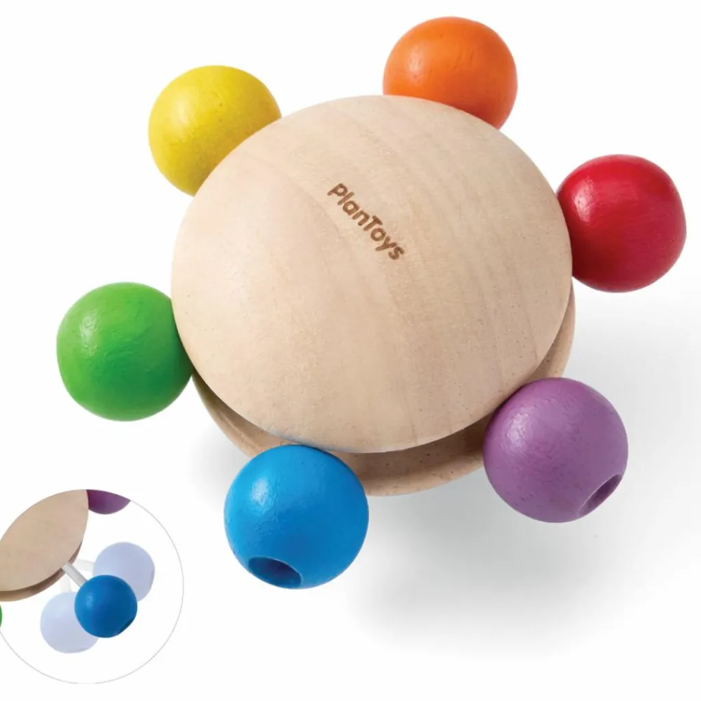 Sale Hochet en bois à perles Hochet