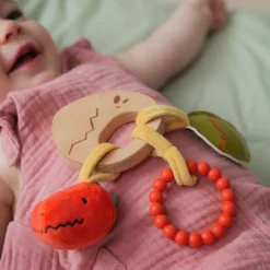 Clearance Hochet en bois Les Amis Dinos Hochet