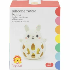 Sale Hochet lapin en silicone Hochet