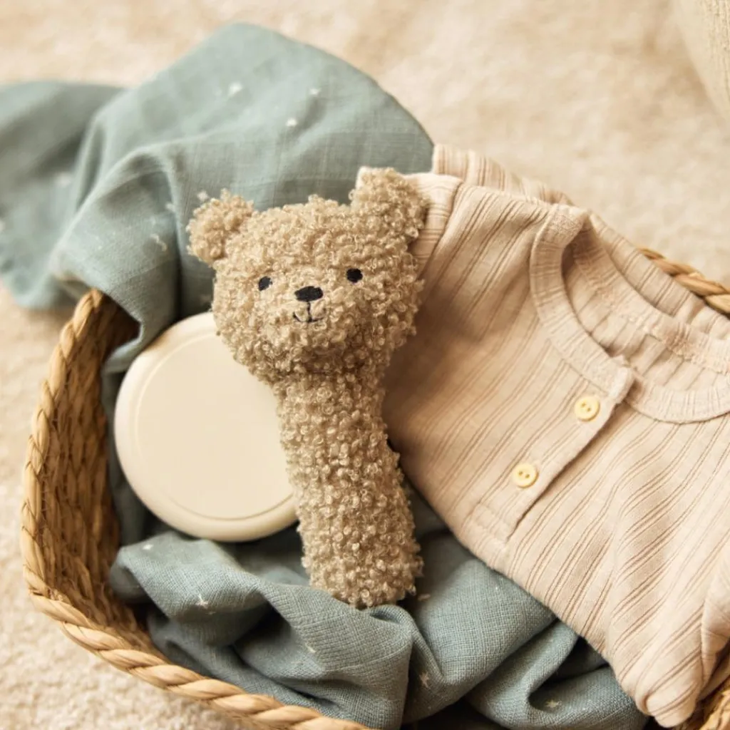 New Hochet ours Teddy Bear Olive Green Hochet