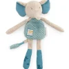 Hochet peluche éléphant Sous mon baobab (28 cm) Hochet